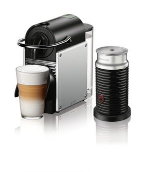 Nespresso Pixie Coffee and Espresso Machine by De'Longhi with Milk Fro