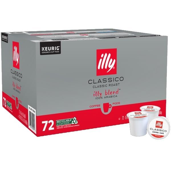 Illy Coffee K Cups - Pods For Keurig Machines - Classico Roast - Caram