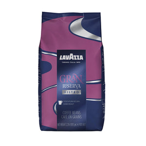 Lavazza Gran Riserva Filtro Whole Bean Coffee Dark Roast 2.2LB Bag
