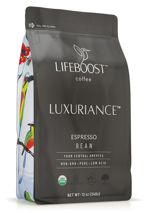 Lifeboost Organic Espresso Whole Bean Coffee - Low Acid Espresso Coffe
