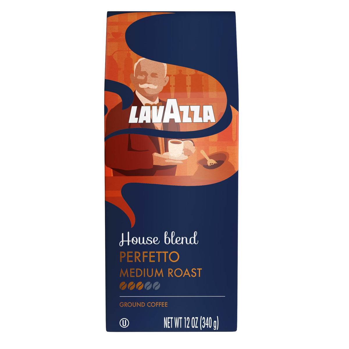 Lavazza House Blend Perfetto Ground Coffee 12oz Bag