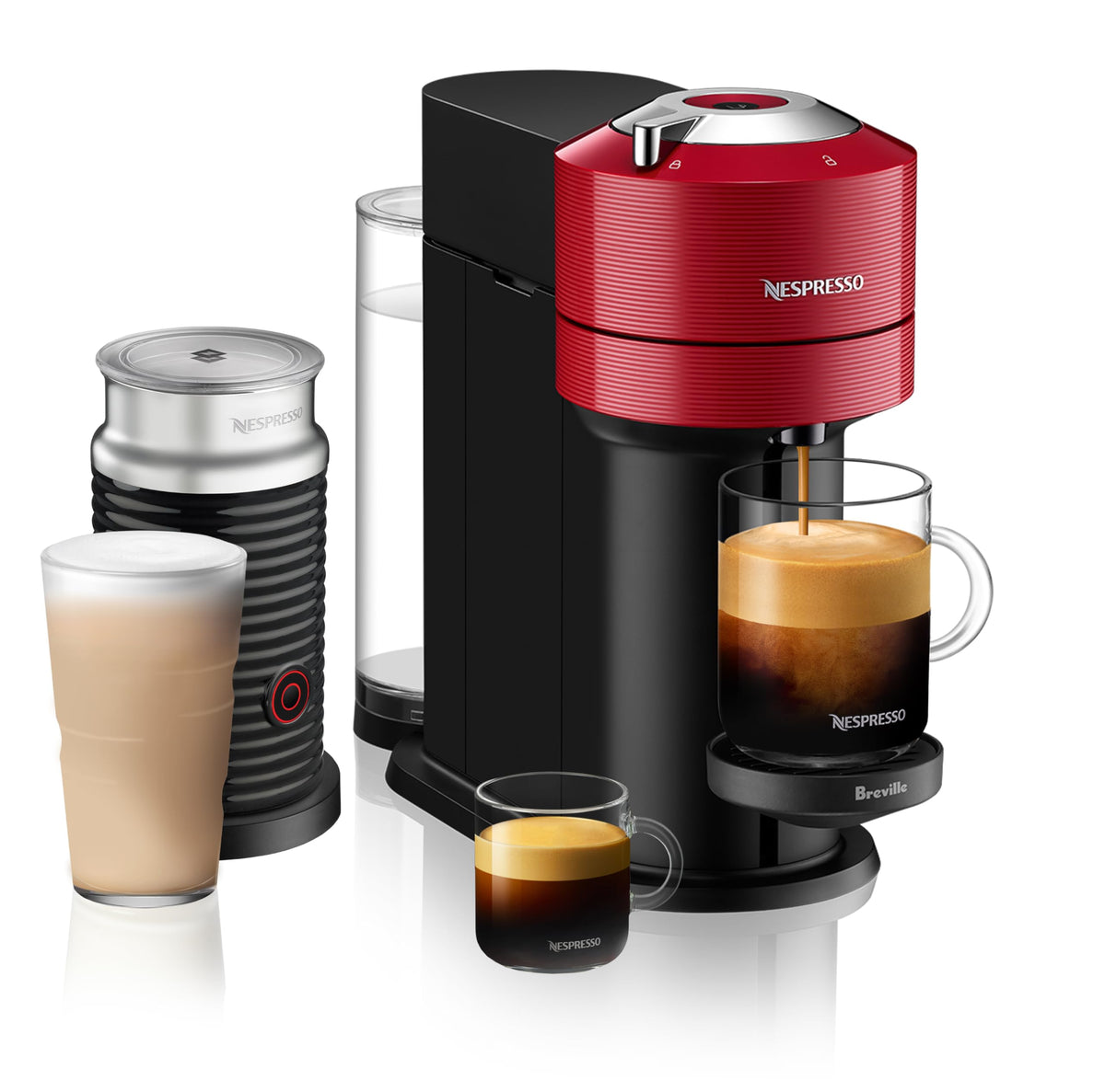 Nespresso Vertuo Next Coffee and Espresso Machine by Breville with Mil