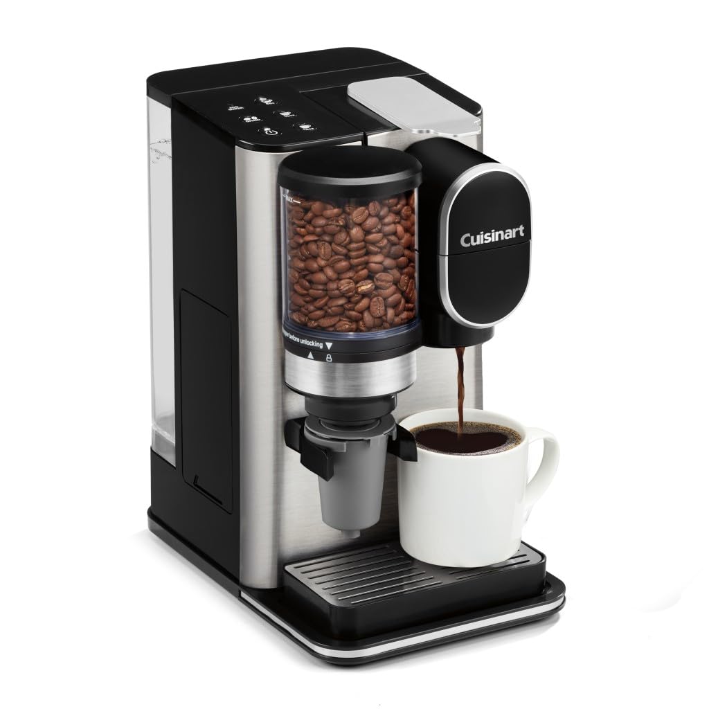 Cuisinart Single-Serve Coffee Maker + Coffee Grinder with 8 12 oz