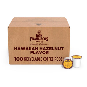 Don Francisco's Hawaiian Hazelnut Flavored Coffee Pods 100 Count