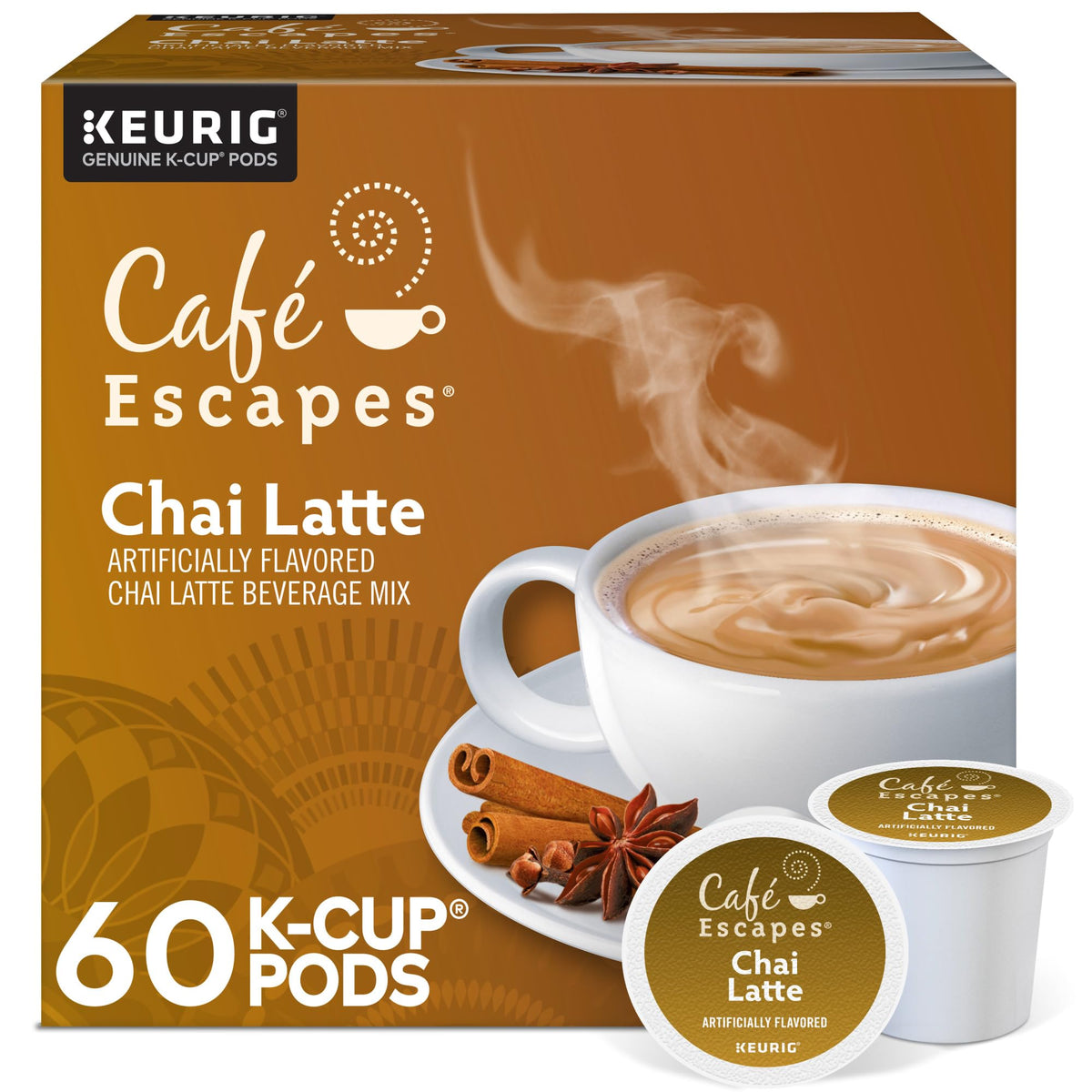 Café Escapes Chai Latte 60 Count