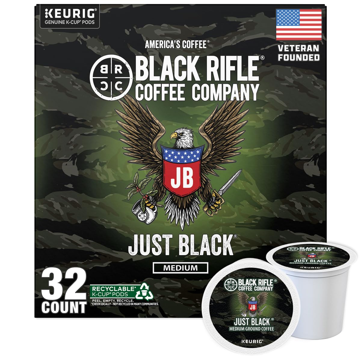 Black Rifle Coffee Company Just Black 32 Count