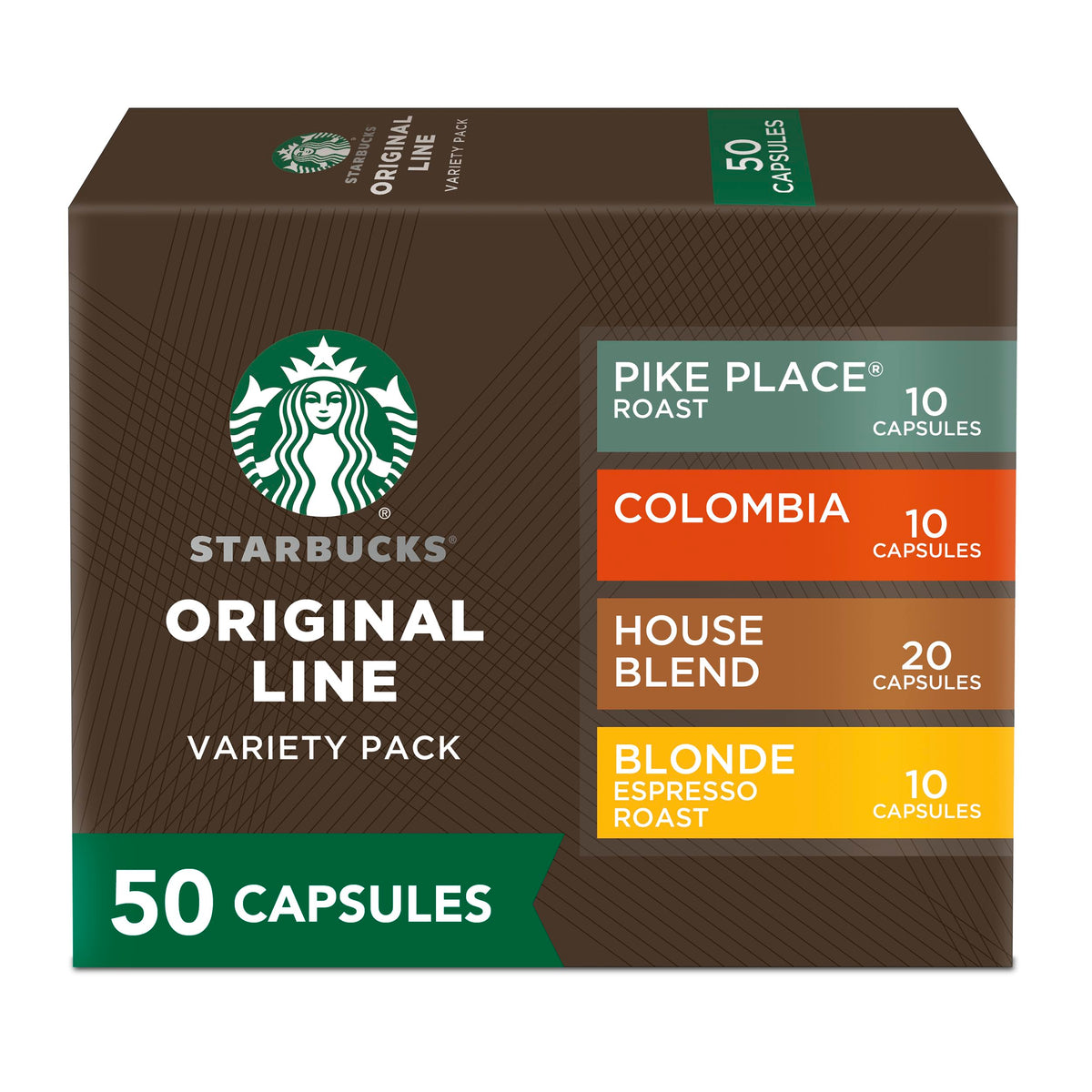 Starbucks by Nespresso Original Line Mild Variety Pack Coffee