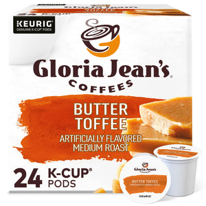 Gloria Jean's Coffees Butter Toffee 24 Count