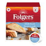 Folgers Vanilla Biscotti Coffee K-cups 30 Count