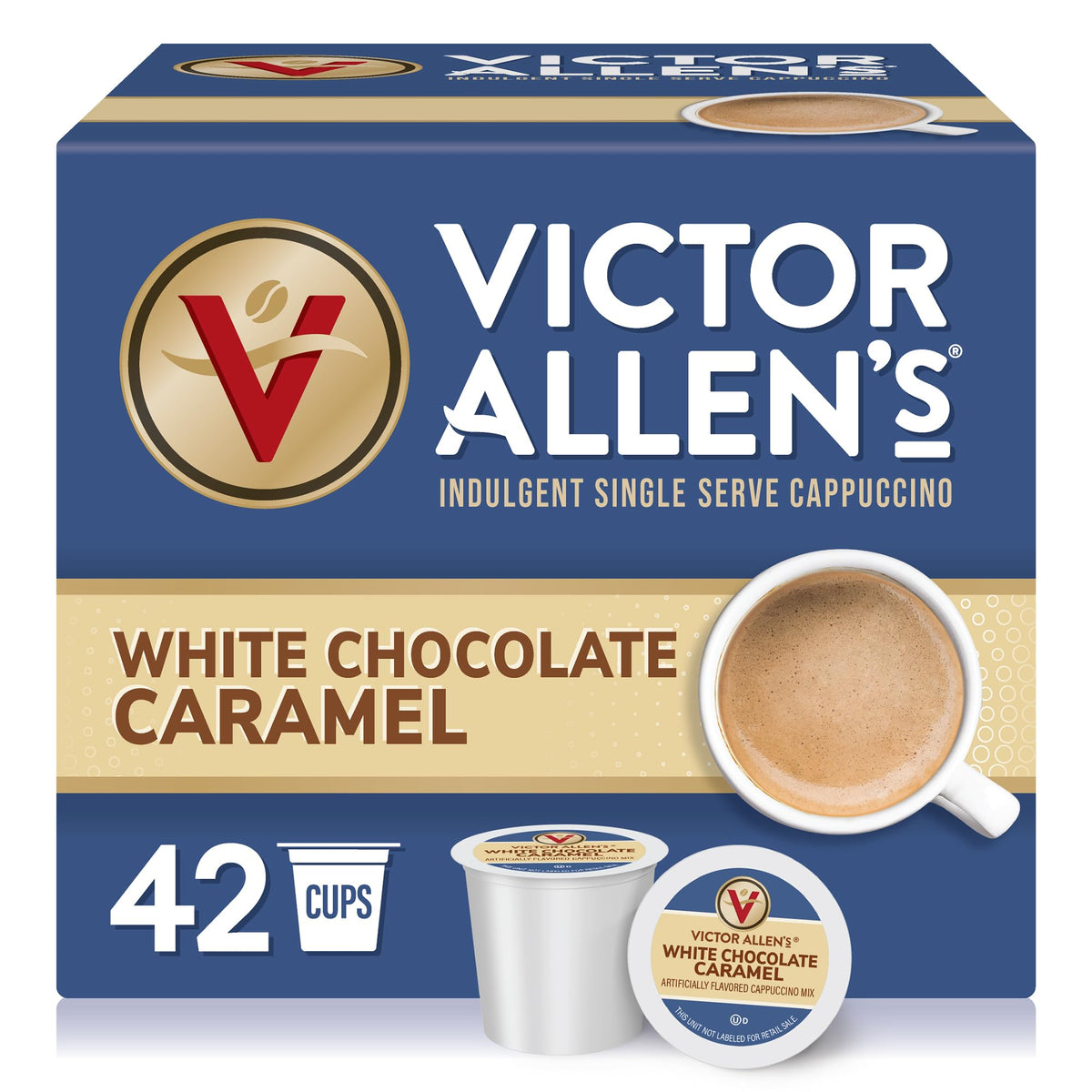 Victor Allen's Coffee White Chocolate Caramel Flavored Cappuccino 42 C