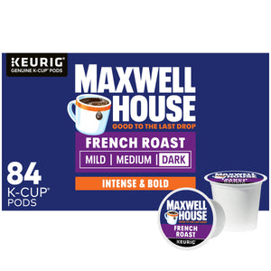 Maxwell House French Roast Dark Roast K-Cup Coffee Pods 84 ct
