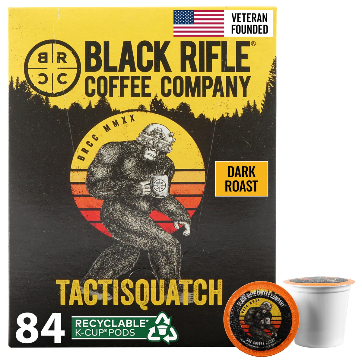 Black Rifle Coffee Company Dark Roast Coffee Pods - 100% Arabica