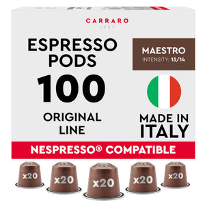 Carraro 100 Aluminum Espresso Pods